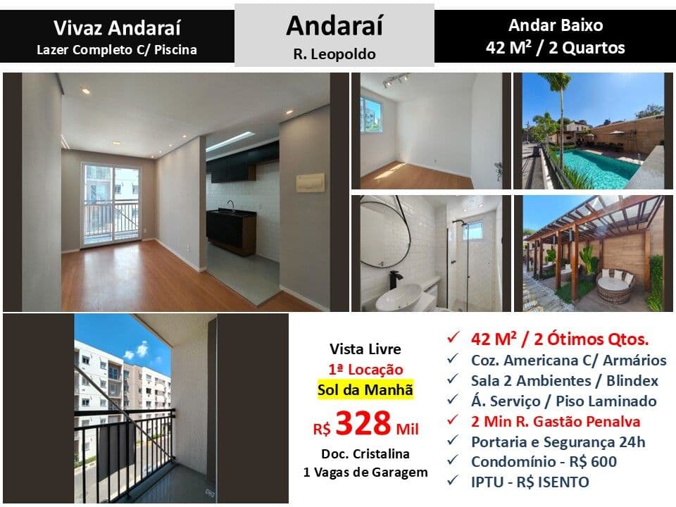 Apto Andaraí Leopoldo Vivaz Andaraí 42M²