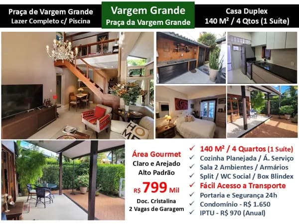 Casa Vargem Grande Praça de Vargem Grande 140M²