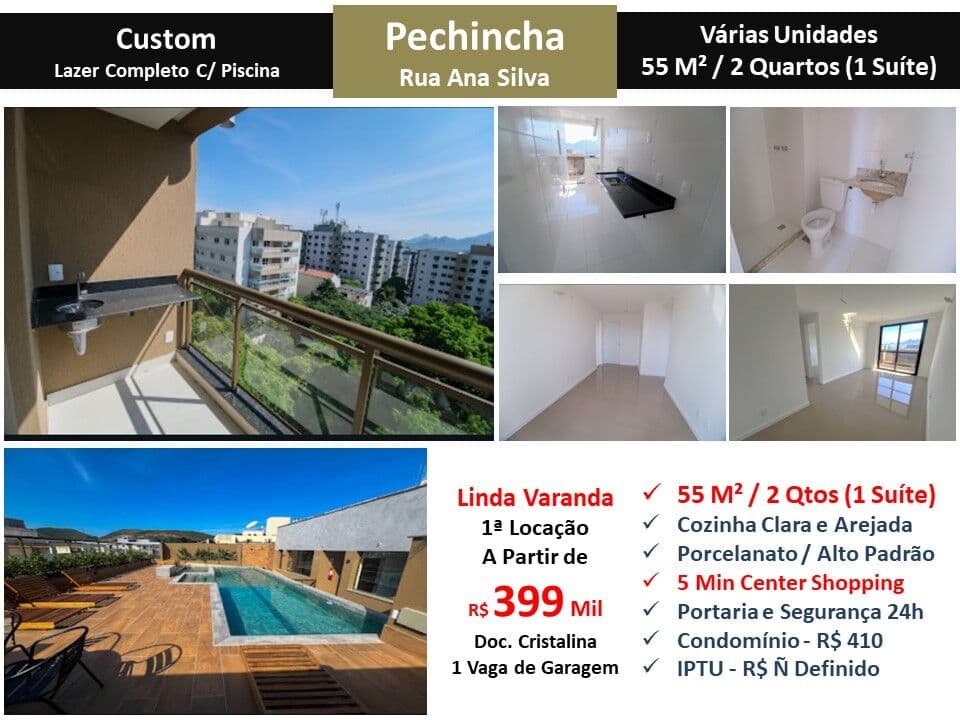 Apto JPA Pechincha Ana Silva Custom 55M²