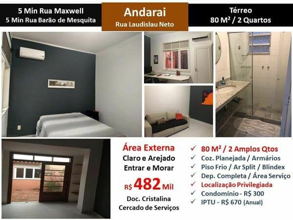 Apto Andaraí Laudislau Neto 80M² Garden