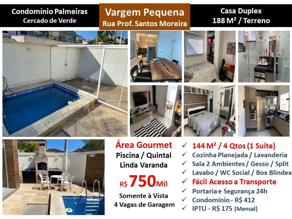 Casa Vargem Pequena das Palmeiras 144M²