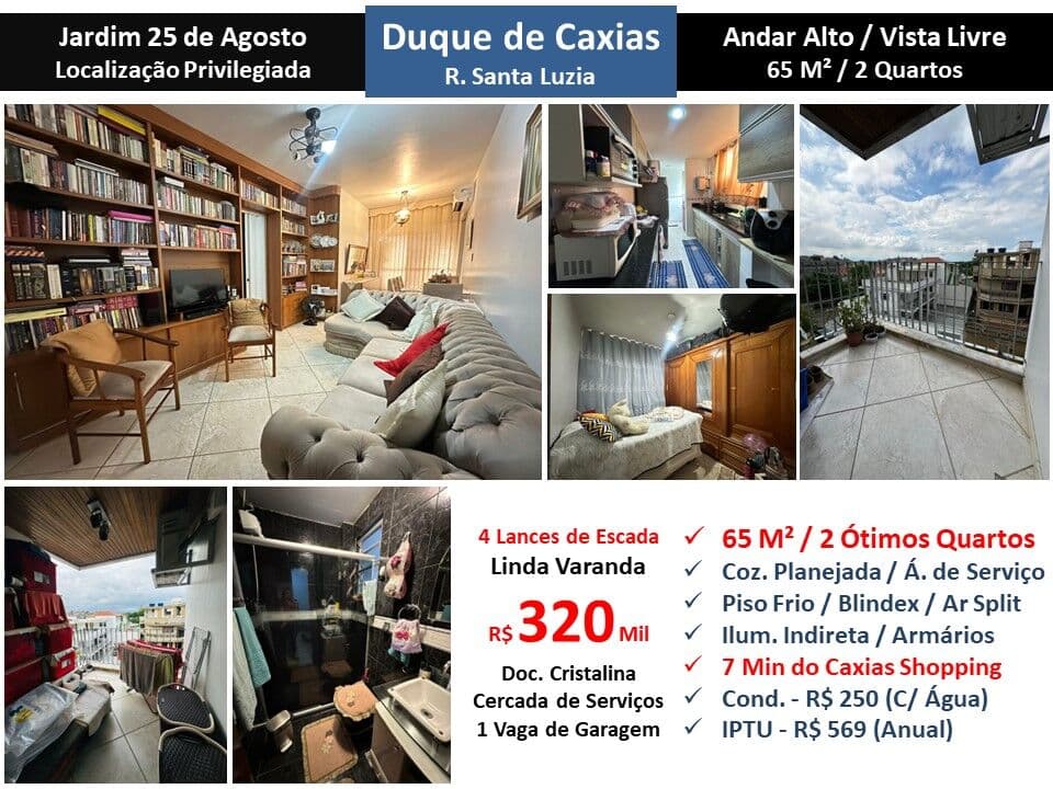Apto Caxias Santa Luzia 65M²
