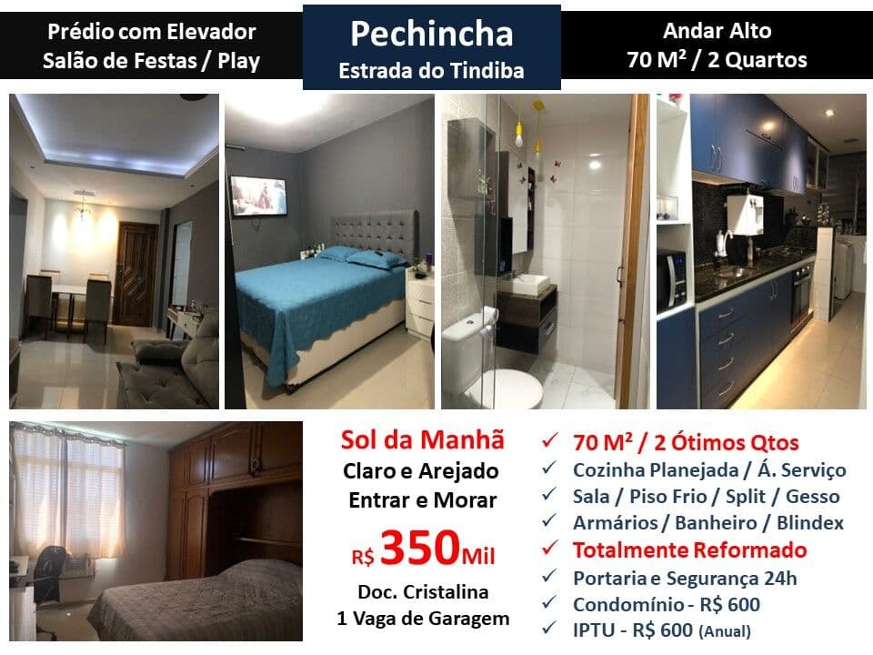 Apto JPA Taquara Tindiba 70M²