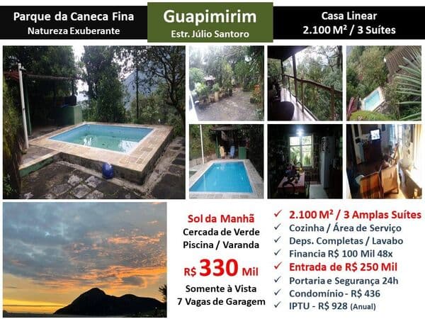 Sitio Guapimirim Caneca Fina 2100M²