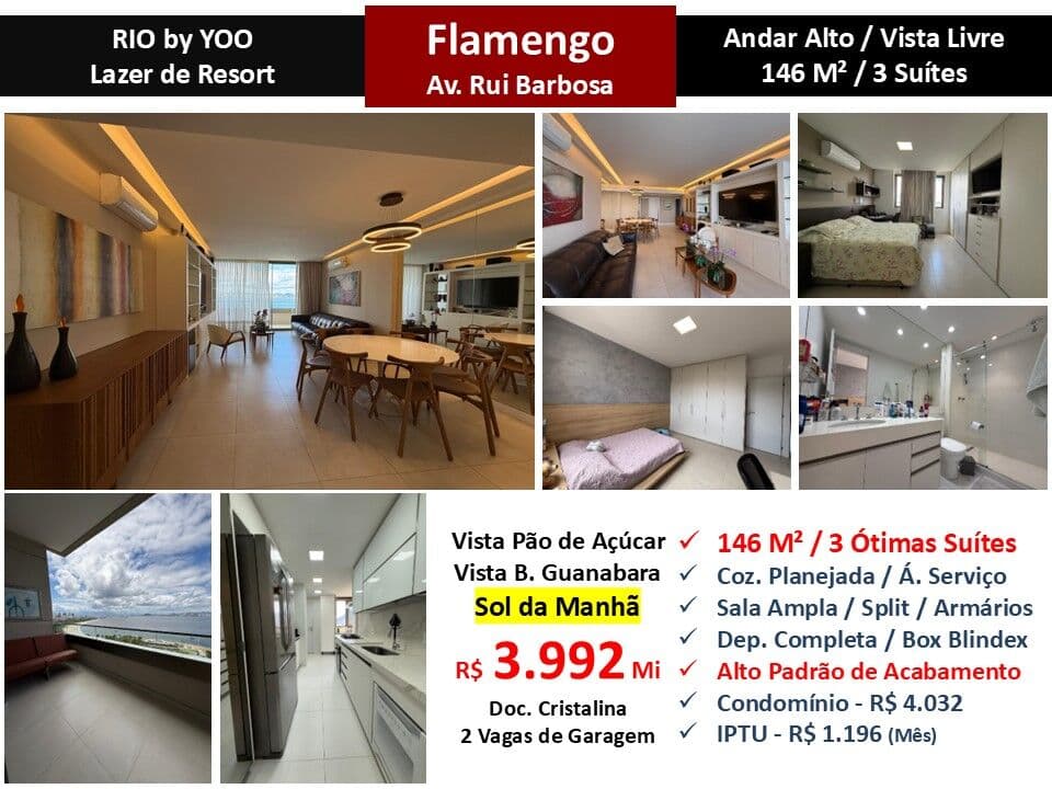 Apto Flamengo Praia Rio By Yoo 146M²