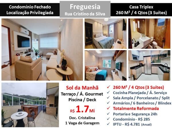 Casa JPA Freguesia Cristino da Silva 260M²