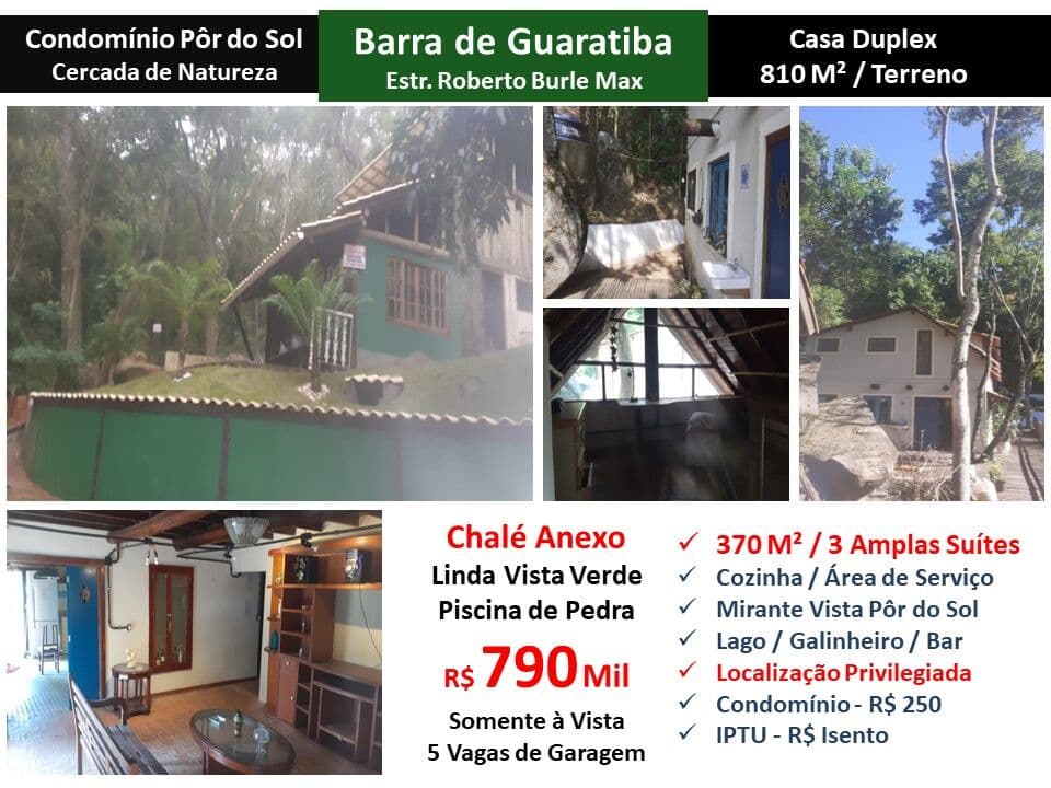 Casa Barra de Guaratiba Burle Max 370M²
