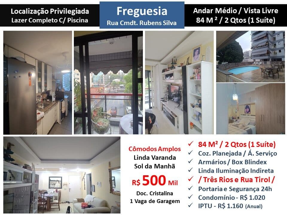 Apto JPA Freguesia Rubens Silva 84M²