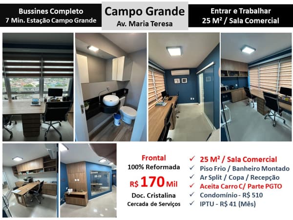 Sala Campo Grande Maria Teresa 25M²