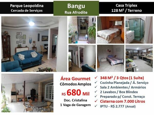 Casa Bangu Parque Afrodite 348M²