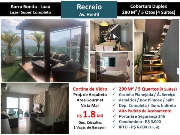 Cob Recreio Barra Bonita Luau 290M²