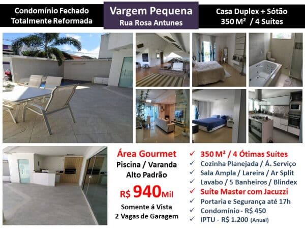 Casa Vargem Pequena Rosa Antunes 350M²