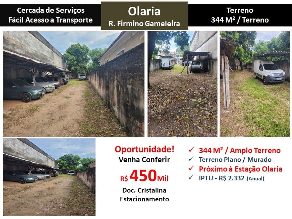 Terreno Olaria Firmino Gameleira 344M²