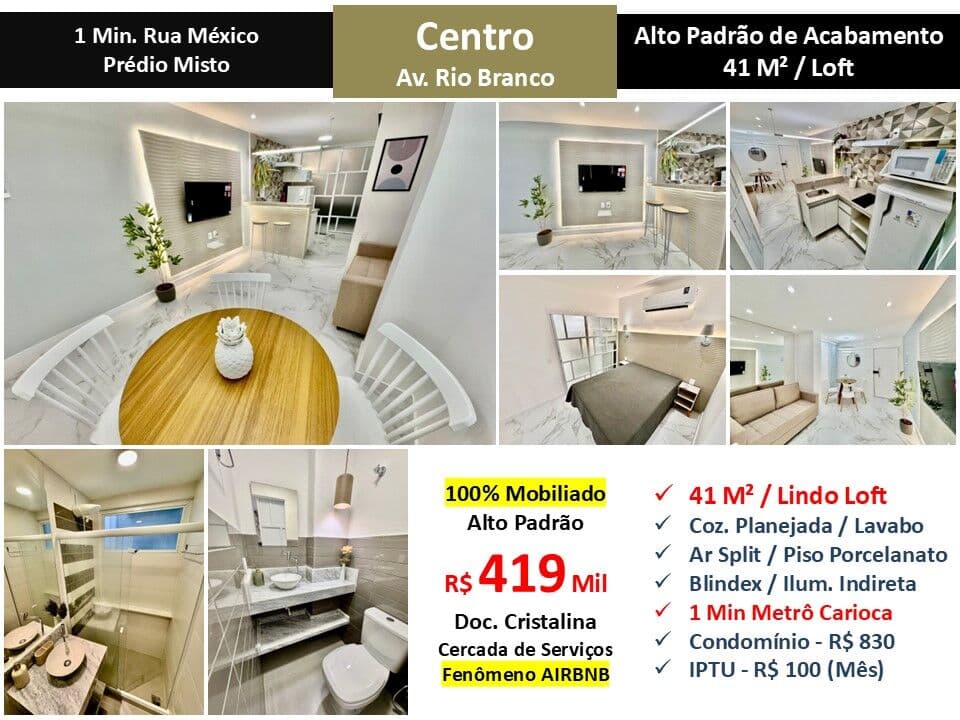 Apto Centro Rio Branco 41M²