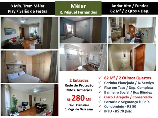 Apto Meier Miguel Fernandes 62M²