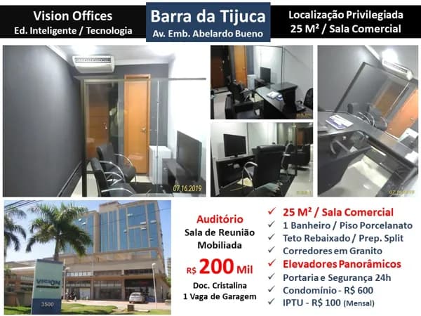 Sala Barra da Tijuca Vision Offices 25M²