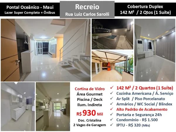 Cob Recreio Pontal Maui 142M²
