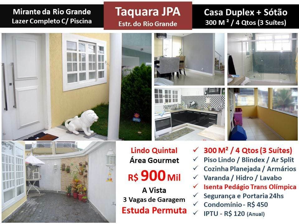 Sobrado em Rio de Janeiro - Taquara