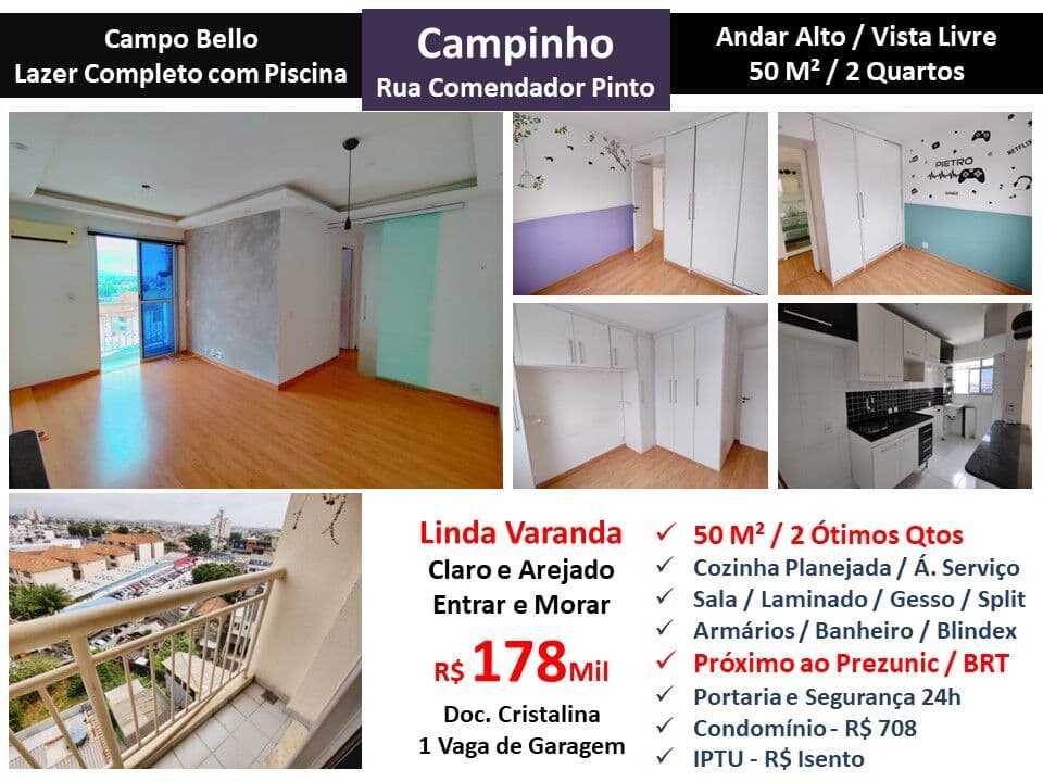 Apto JPA Campinho Campo Bello 50M²