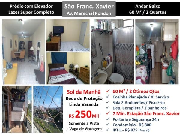 Apto S.F. Xavier Marechal Rondon 60M²
