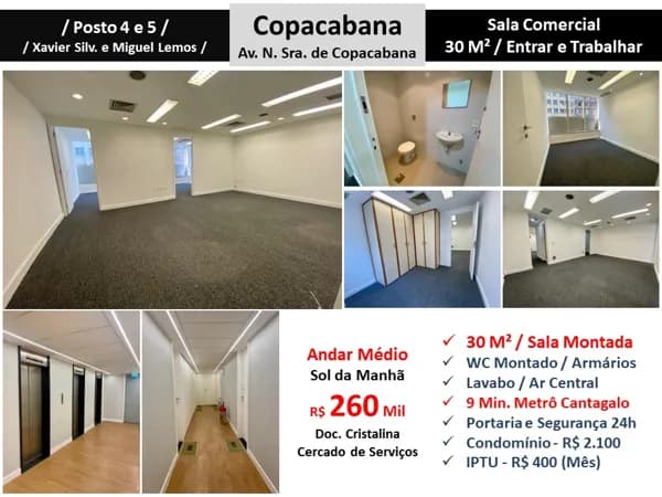 Sala Copacabana N.S de Copacabana 30M²