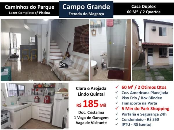 Casa Campo Grande Caminhos do Parque 60M²