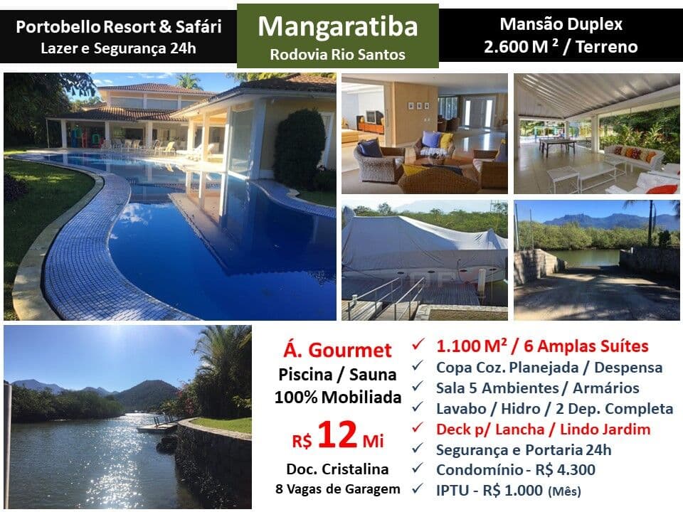 Casa Mangaratiba Portobello 1100M²