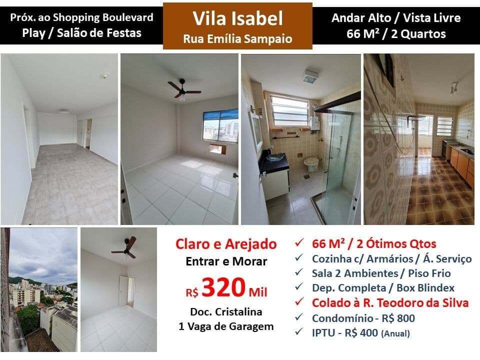 Apto Vila Isabel Emilia Sampaio 66M²