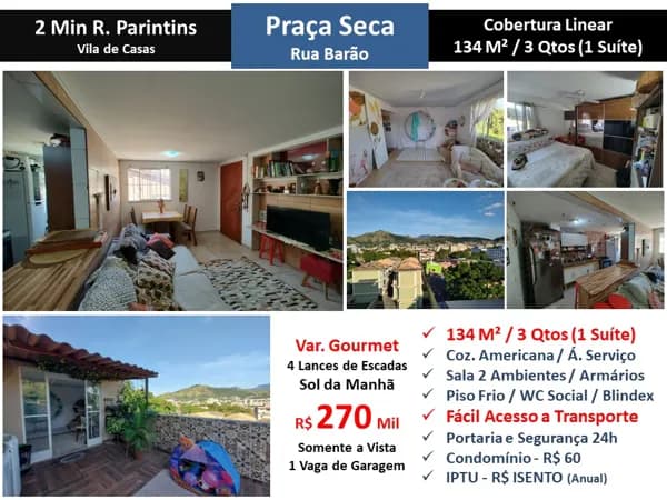 Cob JPA Praça Seca Barao 134M²
