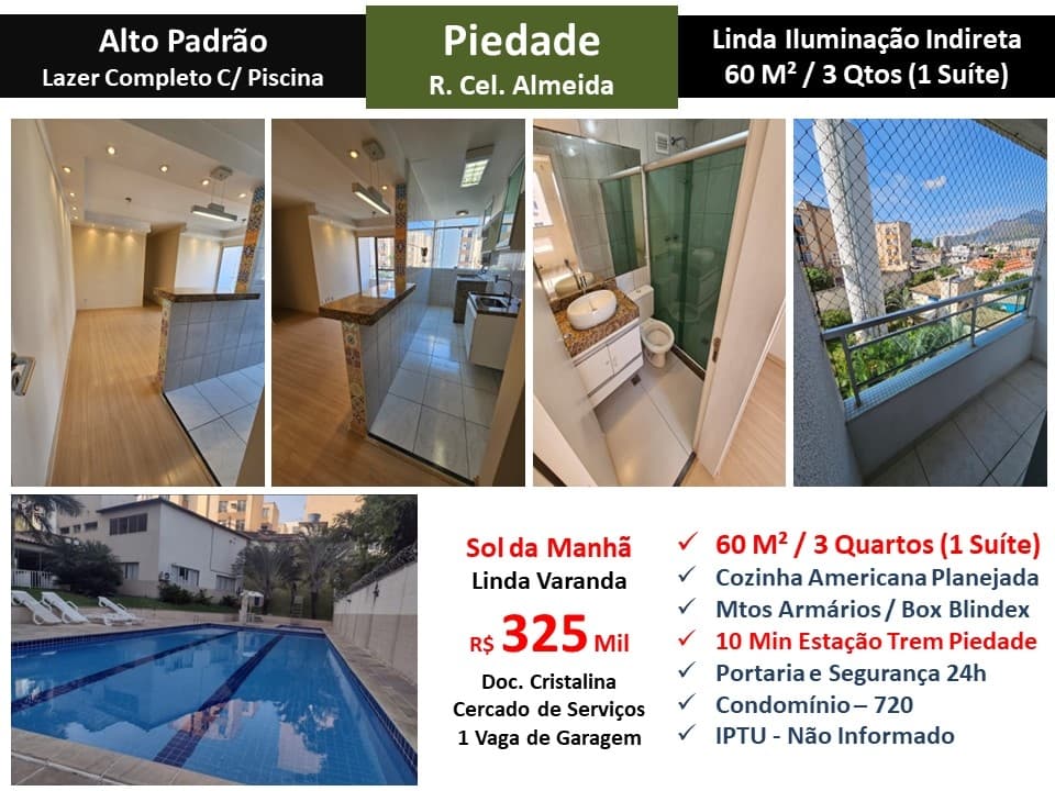 Apto Piedade Cel. Almeida 60M²