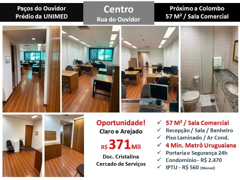 Sala Centro Ouvidor 57M²