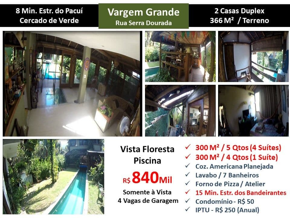 Casa Vargem Grande Serra Dourada 366M²