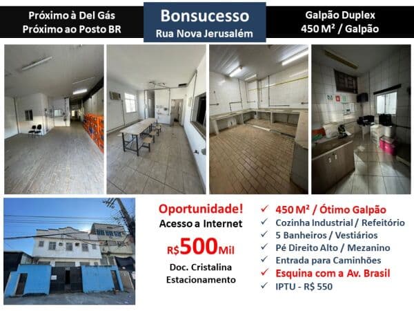 Galpão Bonsucesso Nova Jerusalém 450M²