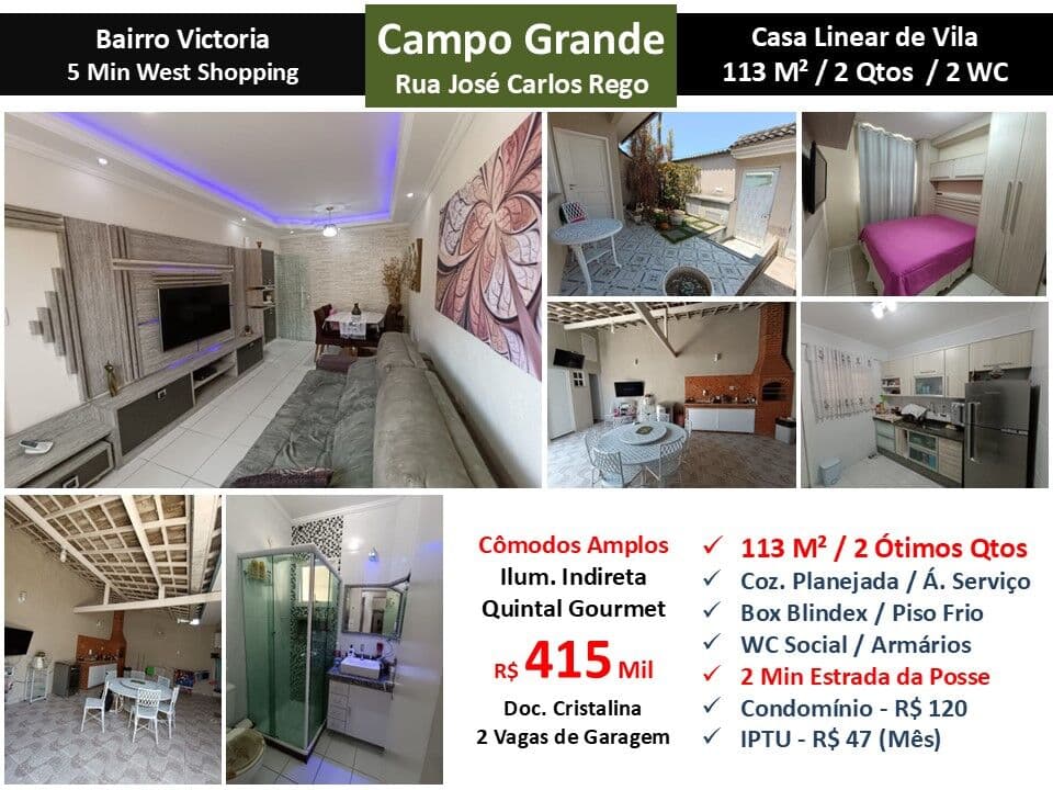 Casa Campo Grande José Carlos Rego 113M²