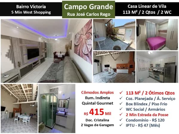 Casa Campo Grande José Carlos Rego 113M²