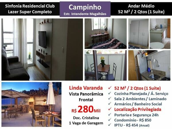Apto JPA Campinho Sinfonia 52M²