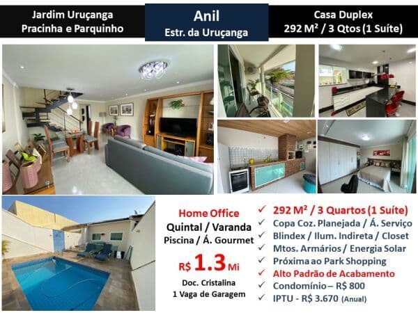 Casa JPA Freguesia Jardim Uruçanga 292M²