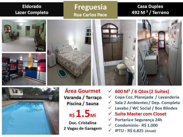 Casa JPA Freguesia Eldorado 600M²