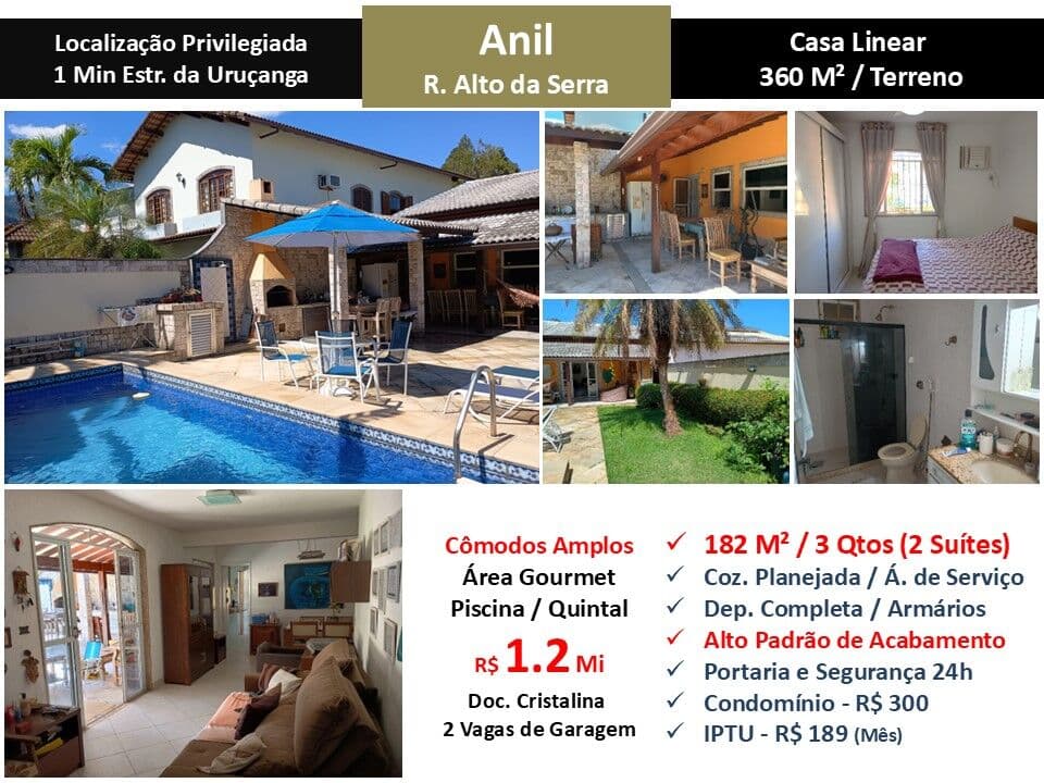 Casa JPA Anil Alto da Serra 182M²