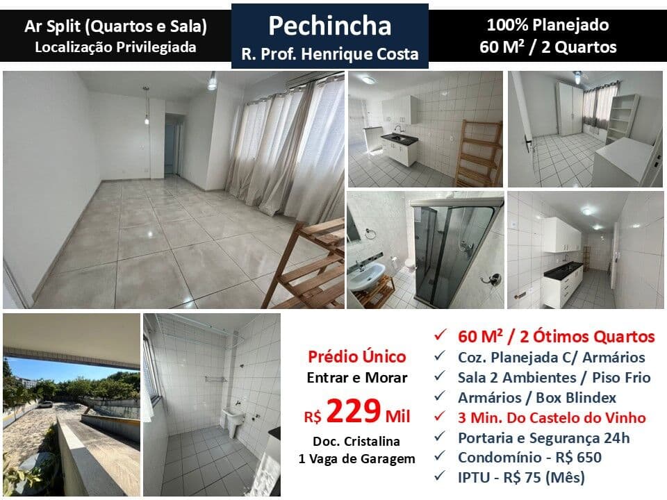 Apto JPA Pechincha Henrique Costa 60M²