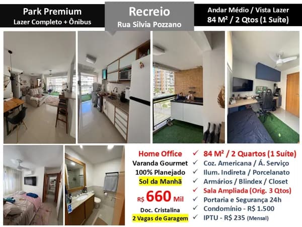 Apto Recreio Zico Park Premium 84M² 15