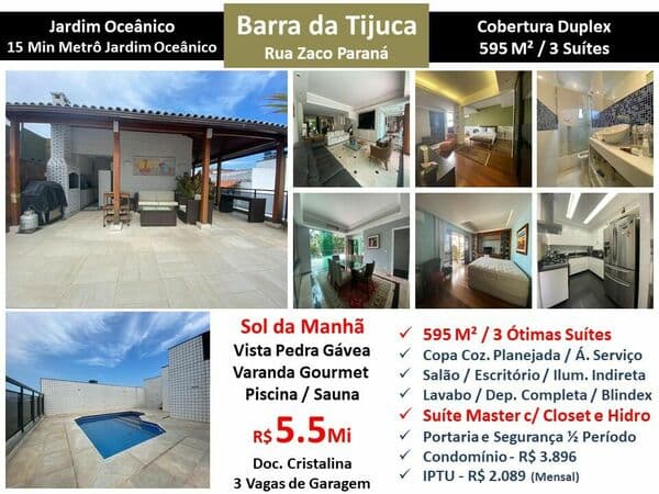 Cob Barra da Tijuca JO Zaco Paraná 595M²