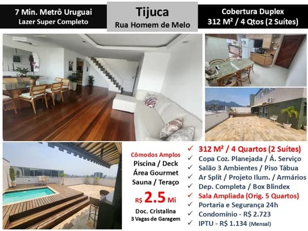 Cob Tijuca Homem de Melo 312M²