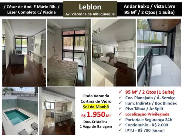 Apto Leblon Visconde de Albuquerque 95M² 2