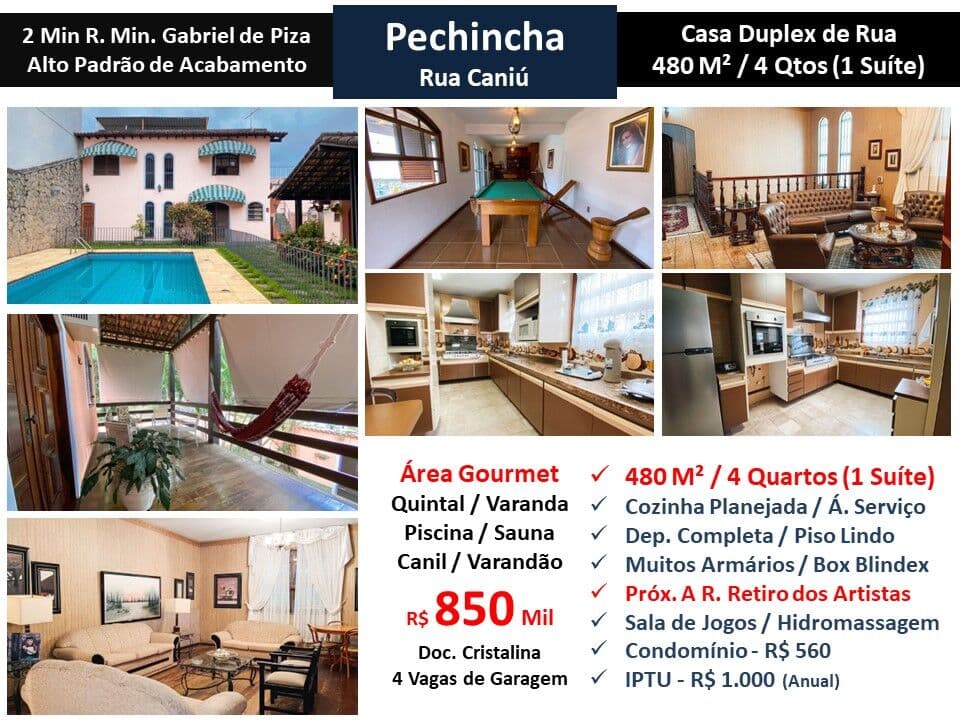 Casa JPA Pechincha Caniu 480M² 2