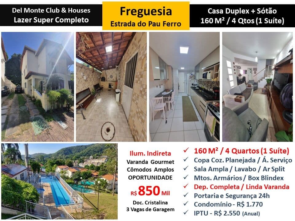 Casa JPA Freguesia Del Monte 160M² 3