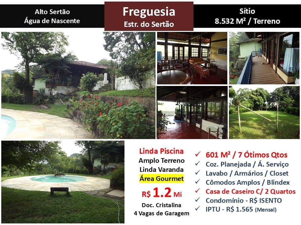 Sítio JPA Freguesia Alto Sertão 601M²