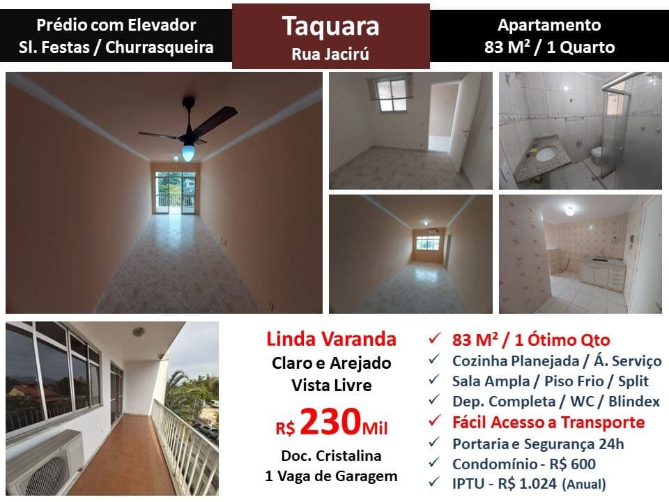 Apto JPA Taquara Jaciru 83M²