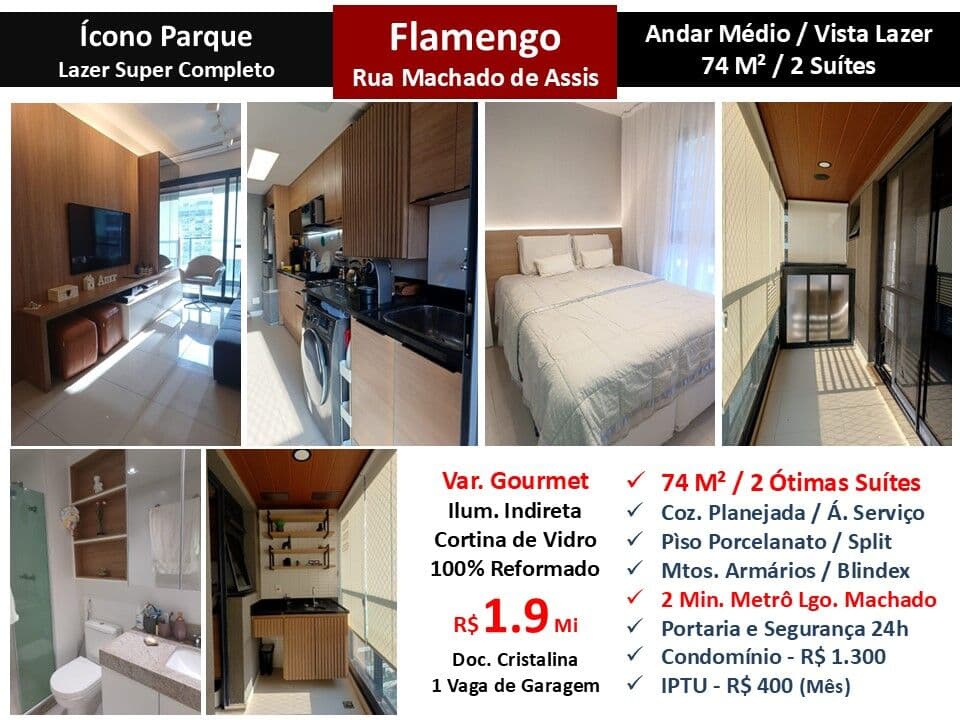 Apto Flamengo Ícono 74M² 4