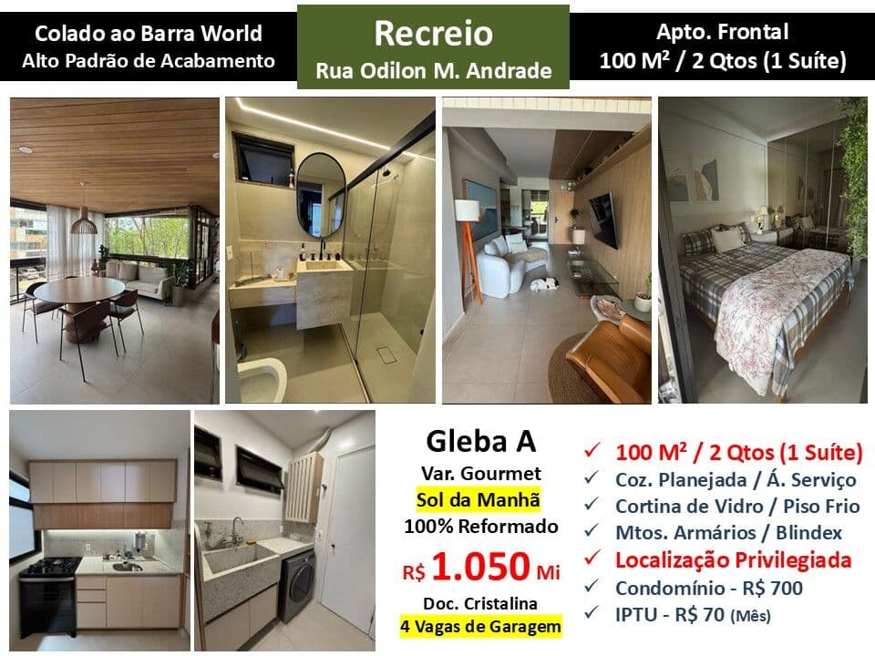 Apto Recreio Gleba A Odilon Martins Andrade 100M²